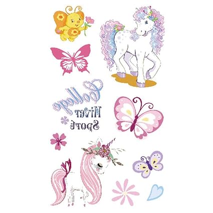 Womdee Tatouages Temporaires Pour Enfants Motif Papillon