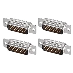 uxcell D-sub Connector Male Plug 26-pin 3-Row Port