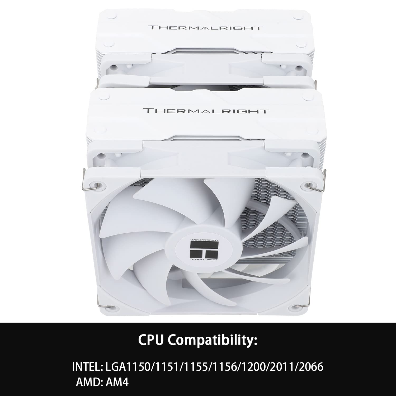 Thermalright Peerless Assassin 120 CPU Air Cooler, 6 Heat Pipes, Dual 120mm TL-C12W PWM Fan,Aluminium Heatsink Cover, AGHP Technology, for AMD AM4/Intel LGA 115X/1851/1200/2066/2011/1851 (PA120 White)