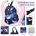Luxspire School Backpack, Large Capacity Casual Galaxy Daypack, Space Blue