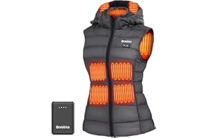 ORRNIKKO [2025 All-New] Heated Vest Women - Detachable Heated Hood, With 7.4V 16000mAh Battery Pack, Womens Heated Vest
