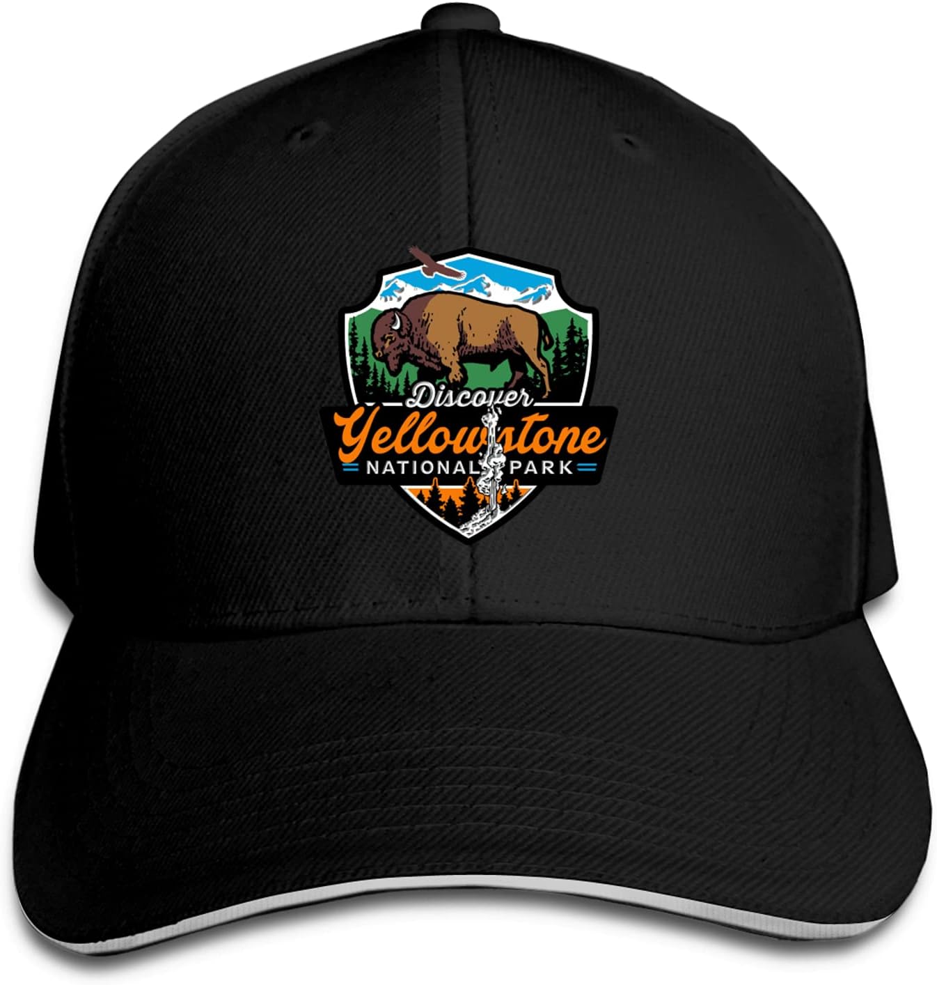 Yellowstone National Park Gorra de béisbol unisex desgastada Denim