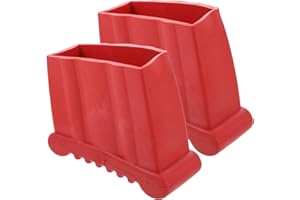 Angoily Werner 2pcs Non-Slip Folding Ladder Feet Mat, Rubber Stair Foot Pads & Covers, Anti-Skid Ladder Leg Cushion Bumper