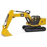 Bruder 02484 Cat Excavator with Structure, 1:16 Scale Excavator Toy | 1:16 scale, door to open, made in Germany, ages 4+