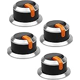 Vagmuxado Griddle Burner Knobs Kit Fit for Blackstone 1666 1935 2311 1883 1517 17'' 22'' 28'' 36'' Gas Replacement Parts, Blackstone Griddle 4 Burner Knobs, 4 Pcs