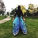 VESNIBA Soft Fabric Butterfly Wings Shawl Fairy Ladies Nymph Pixie Costume Accessory (197125CM, Blue)