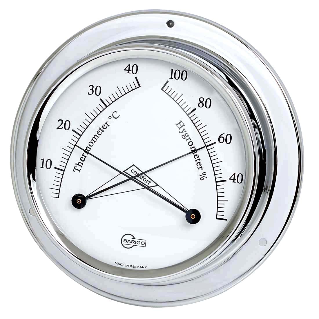 Barigo Tempo Thermohygrometer chrome