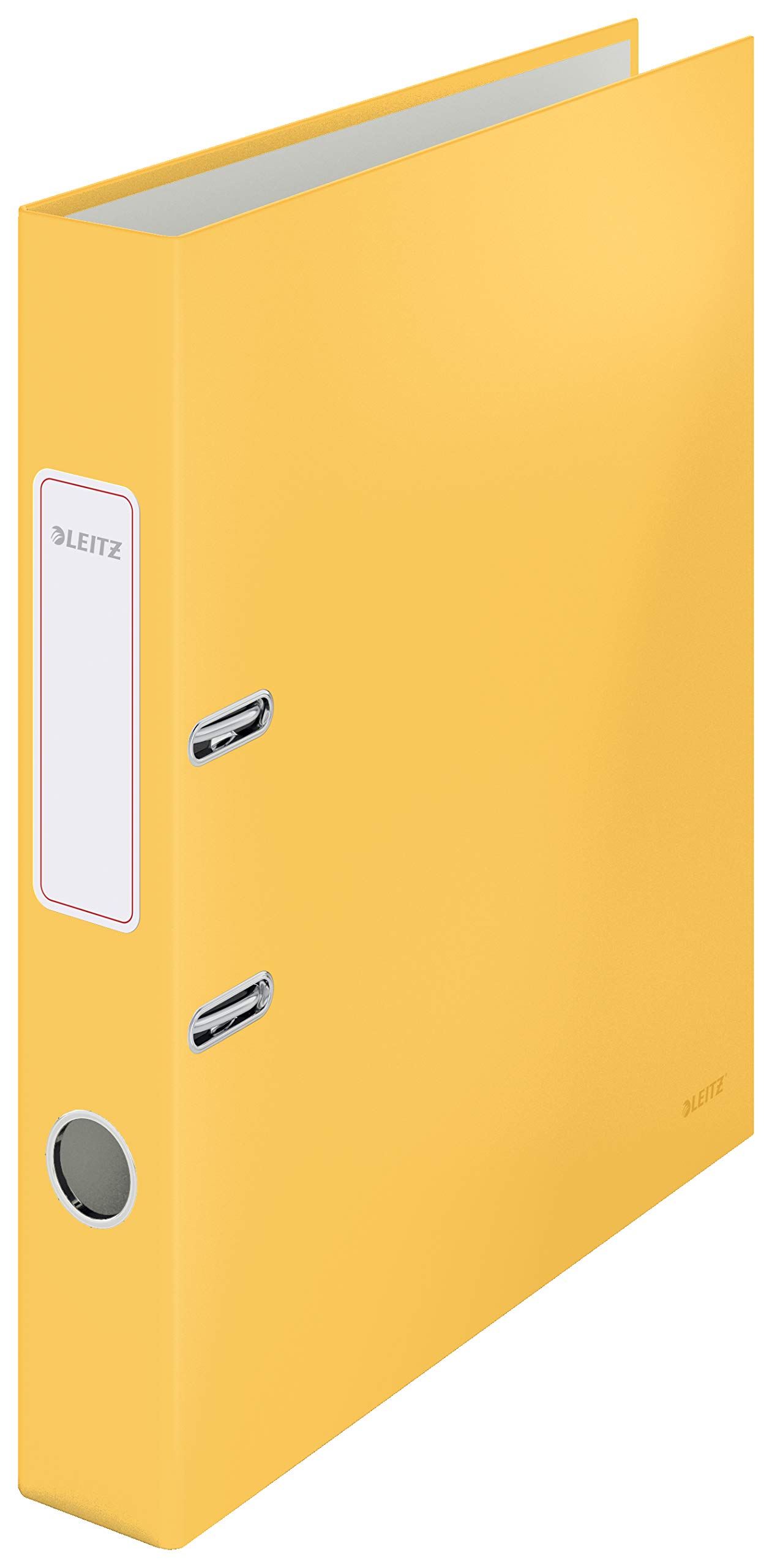 Leitz Lever Arch File, 350 Sheet Capacity, 50 mm Spine, Cosy Range, A4, Warm Yellow, 10620019