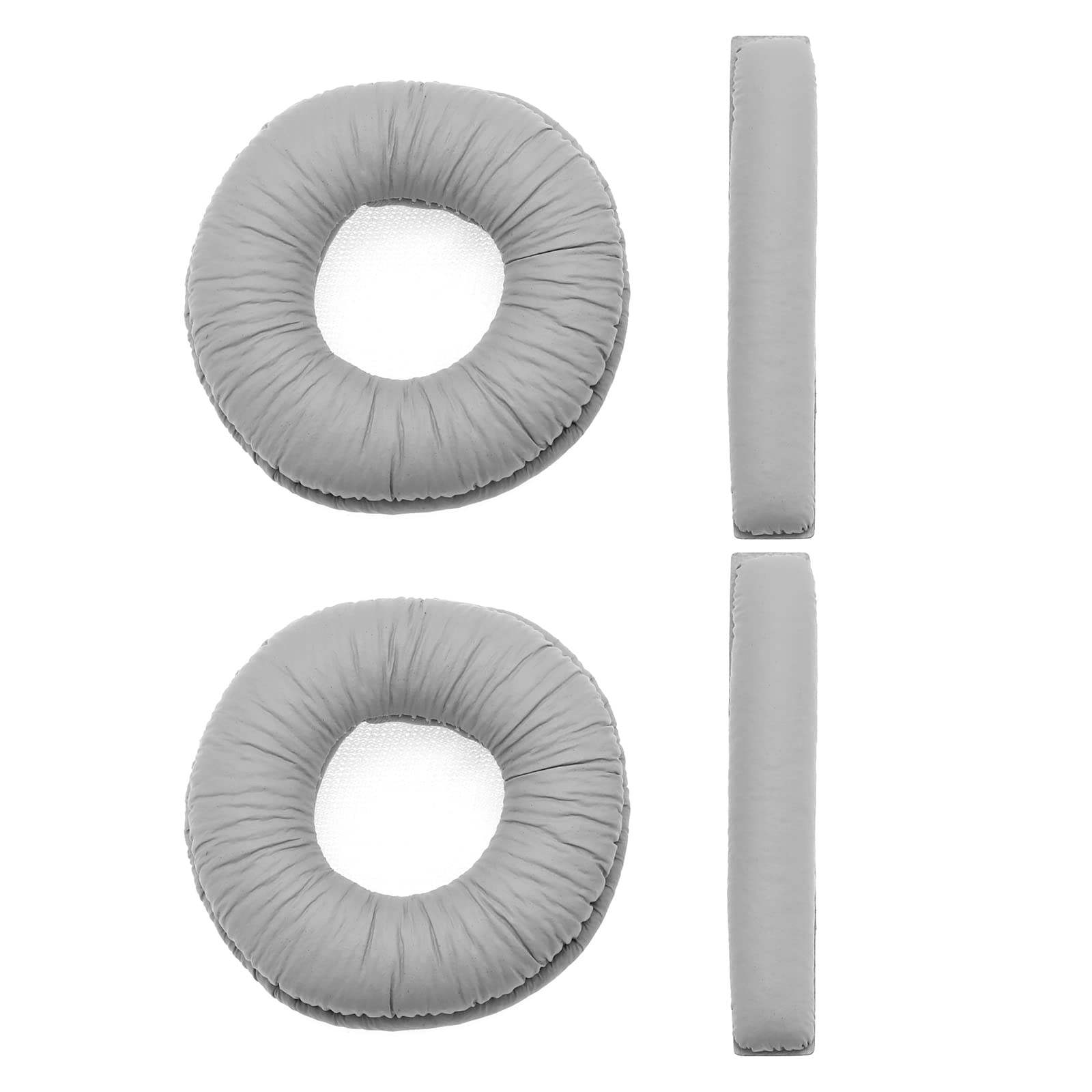 Create idea 1 Pair Earpads & 2PCS Headband Pads Compatible with Sennheiser PX100 PX100-II PX200 PX200-II PXC150 PXC200 Headset Ear Cushions Headphone Repair Parts Grey