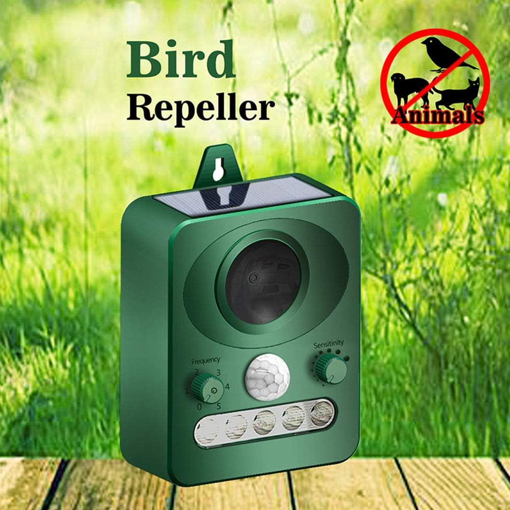 lamta1k Pest Repeller,Outdoor Ultrasonic Solar Pest Repeller Infrared