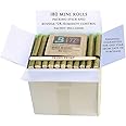 King Palm MINI Size Natural Pre Wrap Palm Leafs (BULK CASE LOOSE, 180 ROLLS TOTAL) Pre Rolled Cones - All Natural Cones - Corn Husk Filter - Preroll Cones - Prerolled cones with Filter - Organic Cones