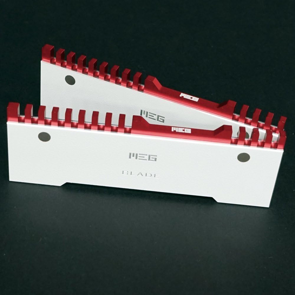 Memory Spreader Heat Sink Cooler Aluminum 2 pack Red White of cnc craft design With Thermal Pads