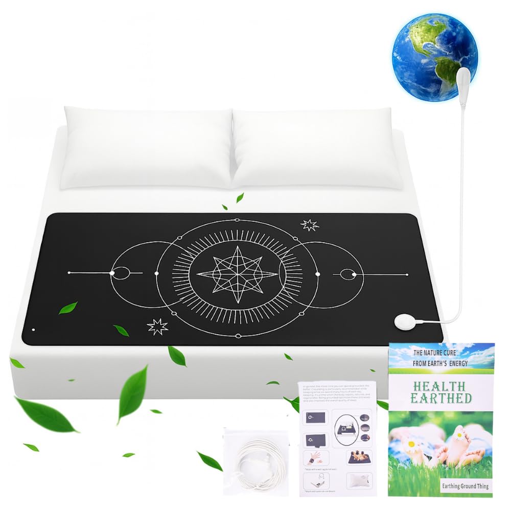 Photo 1 of ***MISSING CORD -SELLING AS IS *** HENKO Grounding Mat for Bed & Desk – 150×60 cm PU Leather Earthing Mat – Stress Relief, Sleep Support & Inflammation Recovery – Includes Full Kit