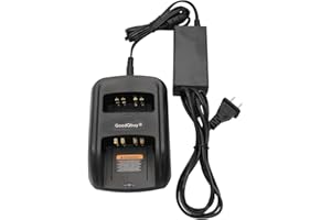 GOODQBUY HTN9000 2 Way Rapid Desktop Charger Compatible with Motorola HT750 HT1250 PR860 EX500 MTX950 HT1250.LS PRO5150 PRO7150 WPLN4107 HNN9013 HNN9008 JMNN4023 JMNN4024