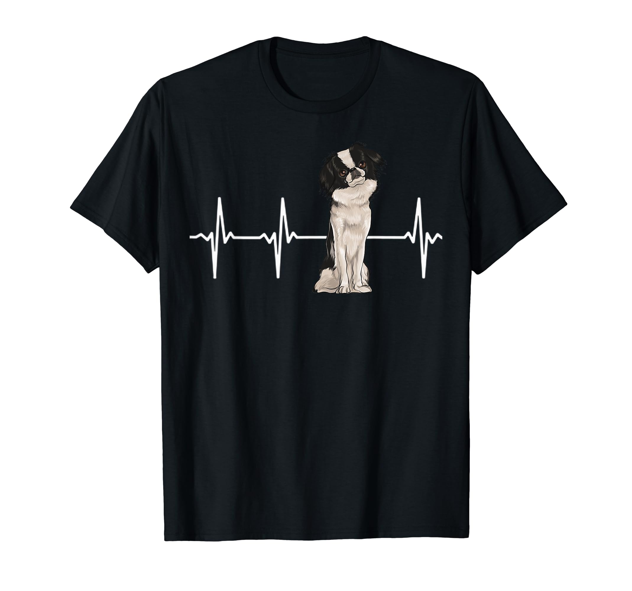 Japanese Chin Heartbeat Dog Lover T-Shirt