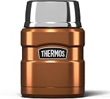 Thermos Stainless King Food Flask 470ml Copper Finish Lunch Thermos