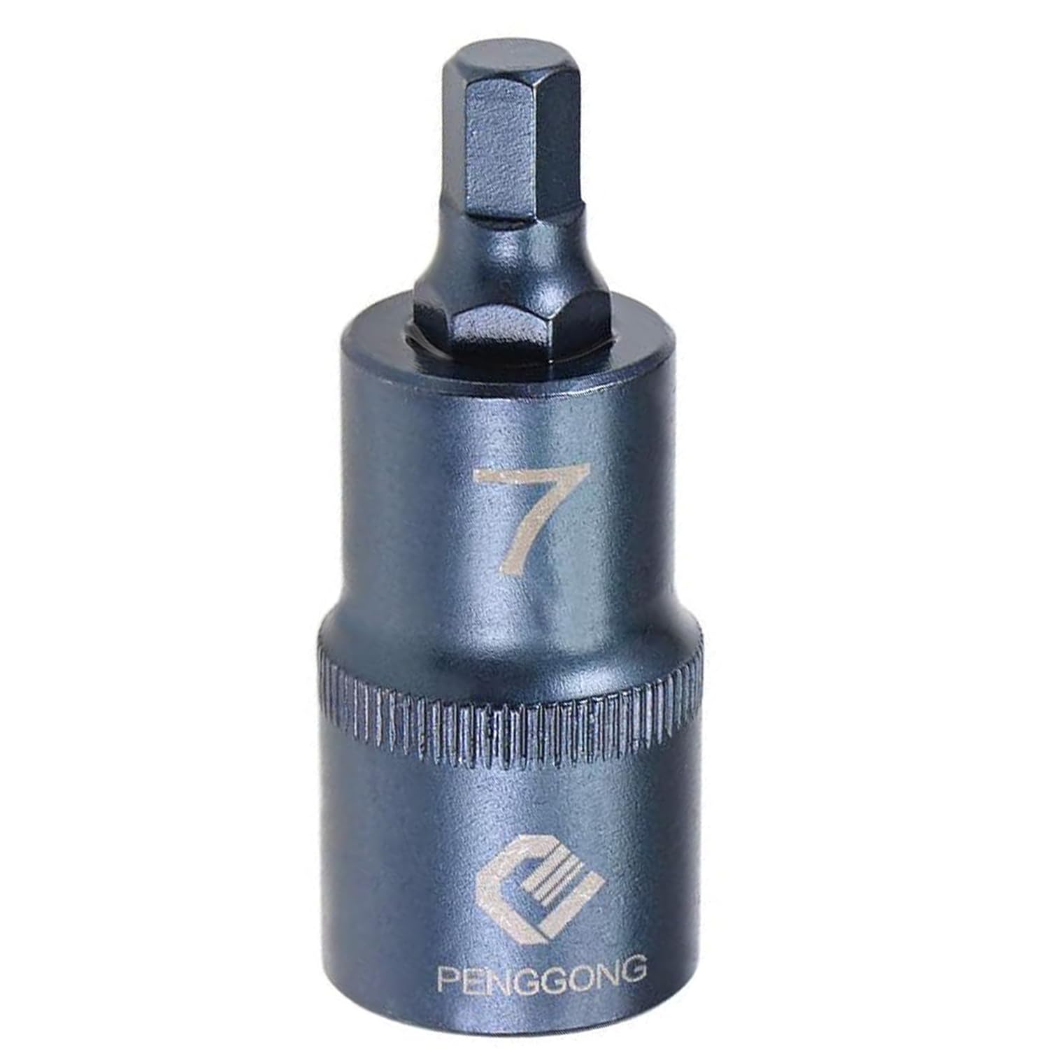 Juttzzei 1/2" Drive x H7 (7mm) Hex Bit Socket, Premium S2 Steel H7 Hex Bit with 2" Length for Torque Wrench, Ratchet Wrench