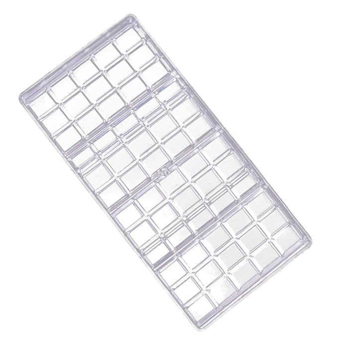 vimbhzlvigour Schokoladentafel Eiswürfelform DIY Hartkunststoff Eiswürfelform Backform durchsichtig