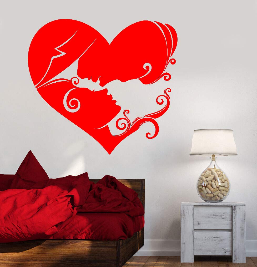 yaoxingfu Resumen Pareja Amor corazón Pared calcomanía Vinilo ...