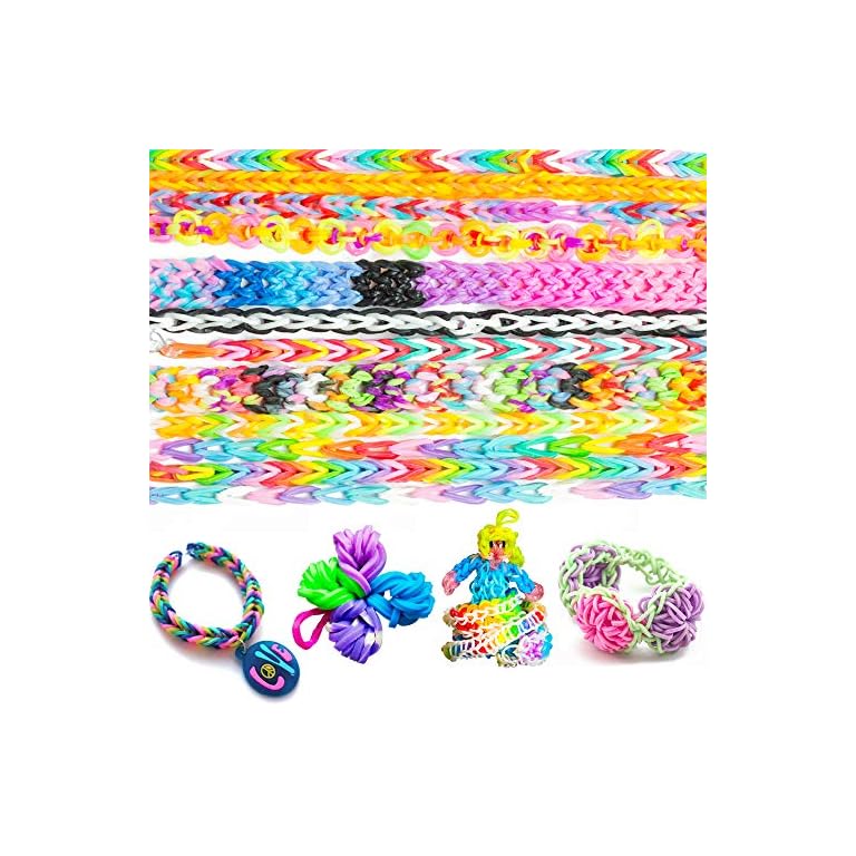 Liberry Colorful Rubber Bands Bracelet Making Kit for Girls 4 5 6 7 8 9