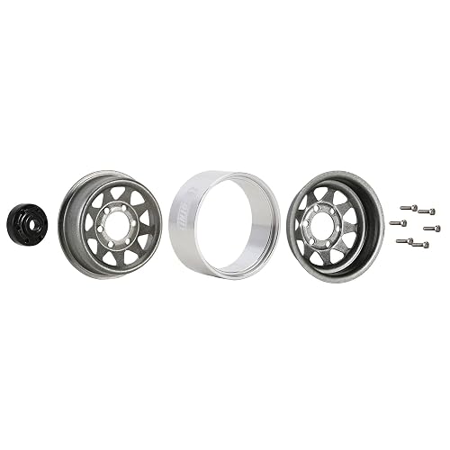INJORA 1.0 Beadlock Wheel & Mud Tire Set For Axial SCX24 - Deep Dish, Negative Offset, Rose Gold, S3 Compound - View #8