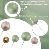 LARDUX 45 PCS Ball Cake Toppers Boho Green Brown DIY Balloon Decorations view 3