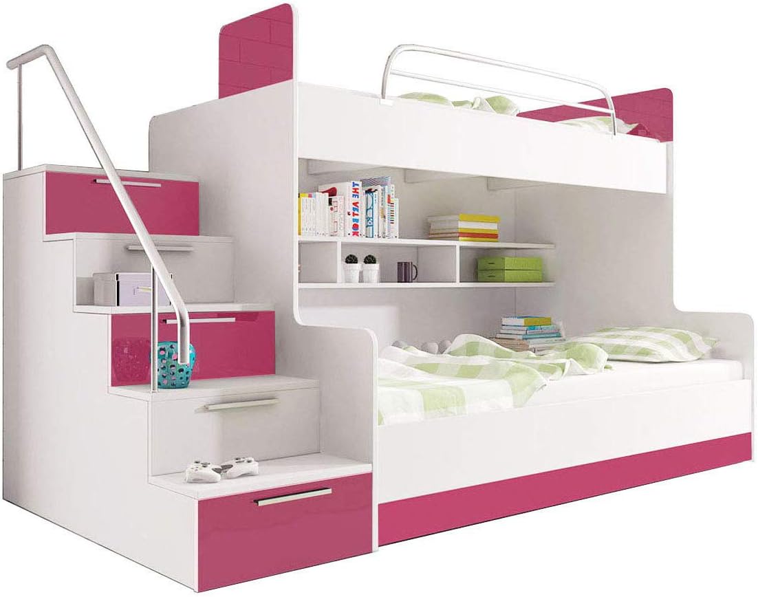 Ye Perfect Choice Bunk Bed LUNA K for 2 children Stairs Functional