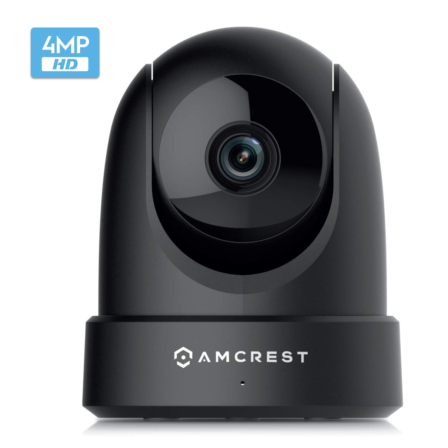 Amcrest 4MP UltraHD Indoor WiFi Camera, Security IP Camera with Pan/Tilt, Two-Way Audio, Night Vision, Remote Viewing, Dual-Band 5ghz/2.4ghz, 4-Megapixel @~20FPS, Wide 120&deg; FOV, IP4M-1051B (Black)