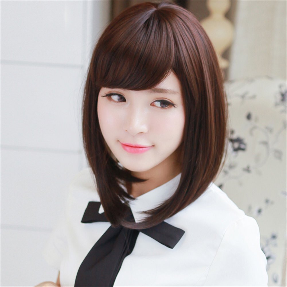 Remeehi None Lace Synthetic Clip In Hair Bang Extensions Heat