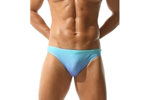 EASEJUICY Mens Gradient Swim Briefs Stylish Comfortable Bikini Swimwear Sexy Micro Swimsuit Bathing Suit