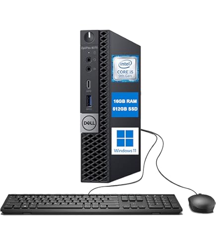 Amazon.com: Dell Optiplex 5070 Micro MFF Desktop PC Intel i5-9500T