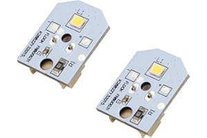 CHYKUANG WR55X11132 WR55X25754 Refrigerator Light Replacement LED for GE Refrigerator WR55X30602 WR55X26486 PS4704284 3033142 EAP12172918 AP6261806 PS12172918 AP5646375, No-Include Plastic Cover(2 Pcs)