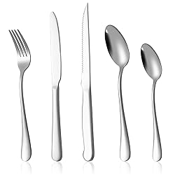 Eisinly 20-Piece Silverware Set Service for 4, Food