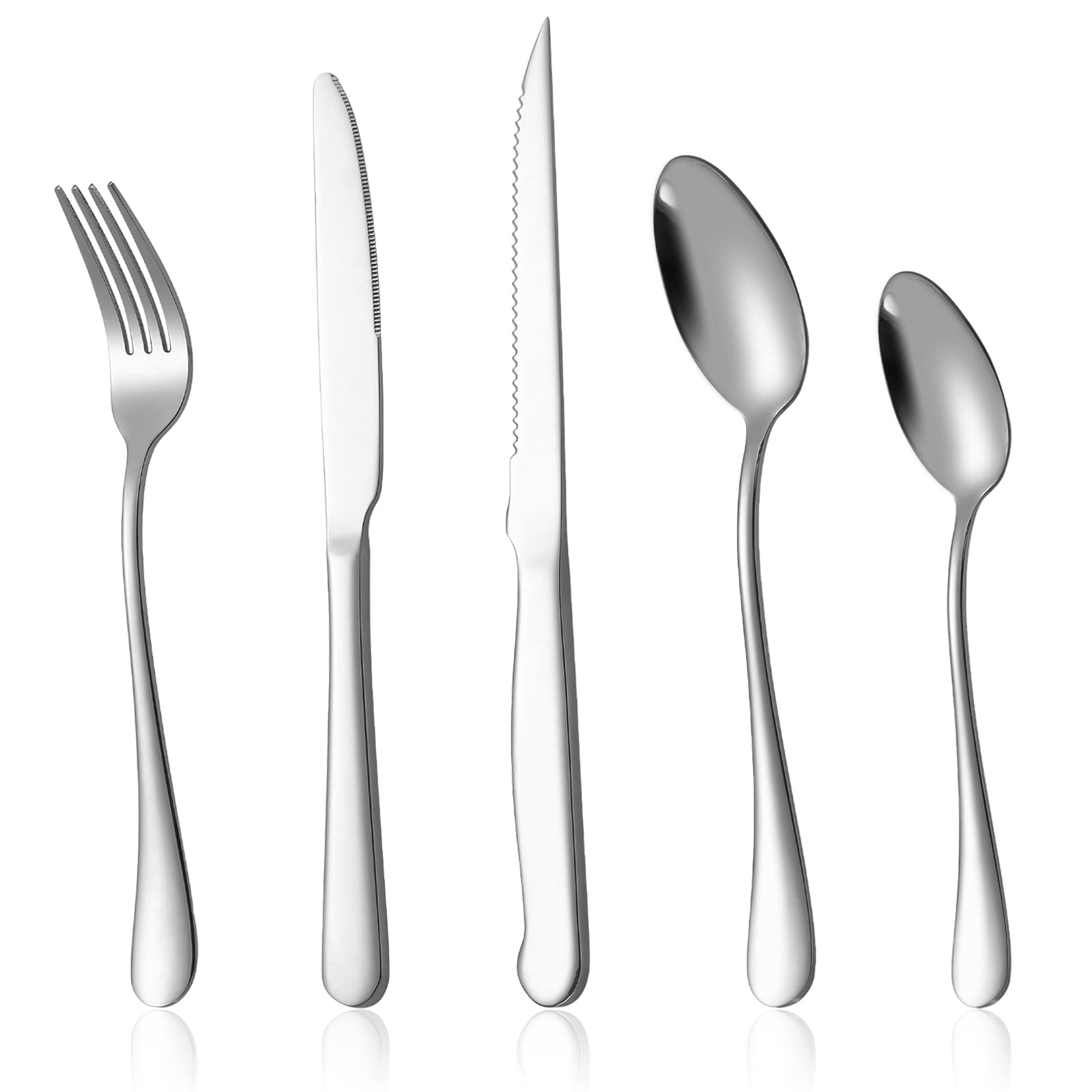 Eisinly 20-Piece Silverware Set Service for 4, Food