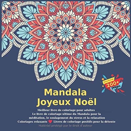 Mandala Joyeux Noël Meilleur Livre De Coloriage Pour Adultes