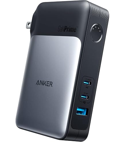 Housse Rigide EVA Pour Batterie Externe Anker Power Bank 165W - Coque De Protection Noire Avec Sangle