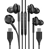 USB C Wired Headphone Type With Microphone School DAC in Earbud Chromebook Computer Earphone(2pack)Compatible for Samsung Galaxy S20 21 FE Ultra Note10 Pad Pro LG Google Pixel Oneplus Running Headset
