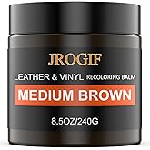 JROGIF Leather Recoloring Balm - Leather Repair Kit for Furniture, Leather Color Restorer, Leather Scratch Couch Repair Kits, Leather Dye, Leather Color Restorer for Car Seats Furniture Shoes