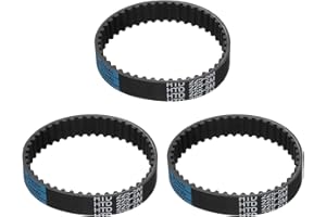 uxcell 3pcs HTD-5M Rubber Timing Belt 45 Teeth, 225mm Pitch Length x 15mm Width x 3.6mm Height, Closed Loop Pulley Timing Bel