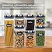 Food Storage Containers with Lids - by Simple Gourmet. 7-Piece Set of BPA Free Air Tight Food Containers for Pantry Organization and Storage. Includes BONUS 16 Free Labels to Identify Contents…