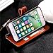 iPhone 6S Plus Leather Wallet Case,Auker Durable Folio Flip Vintage Fold Stand Case Full Body Shock Scratch Drop Protection Pocket Purse Cover with Card Holders&Wrist Strap for Women/Men-Blue