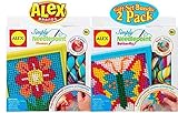 ALEX Toys Crafts Simply Needlepoint Flower & Butterfly Gift Set Bundle - 2 Pack