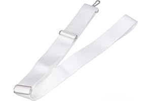 Tennis Net Center Strap, Adjustable Height Tennis Net Straps Stainless Steel Buckle White for Tennis Equipment