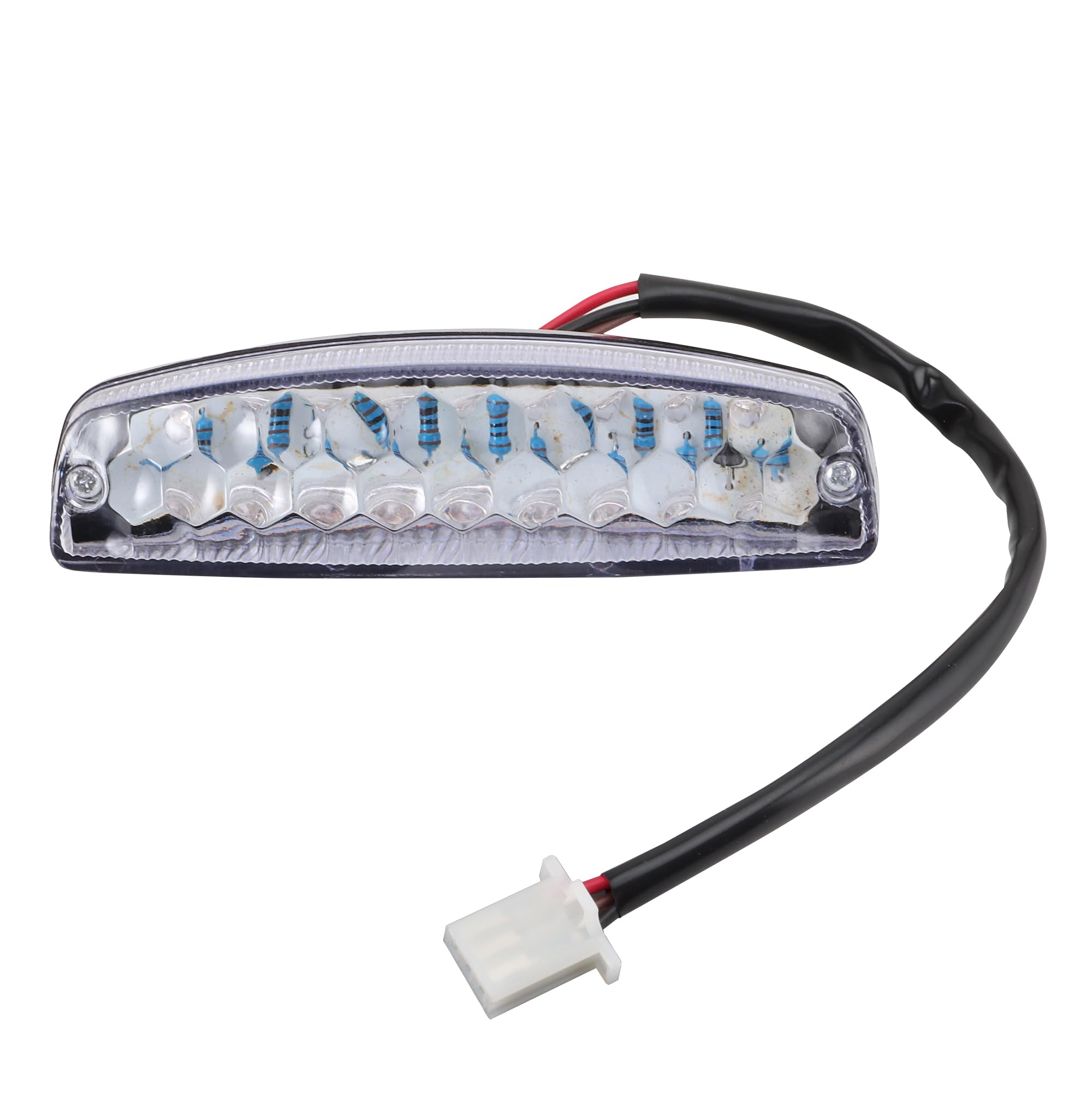 WOOSTAR 12V 3 Wire Rear Brake LED Tail Light Replacement for 50cc 70cc 90cc 110cc 125cc 150cc Taotao Roketa Baja Dune Buggy Sunl Jonway JCL Coolster Kazuma Chinese 4 Wheeler ATV Quad