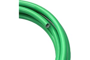 FABIACCI 16ft Flexible Pipe PVC Tubing - Bendable Pipe Stem for Artificial Flowers Stem, Balloon Arches, Floral Wedding Decor, DIY Crafts, Cosplay Props & Educational Projects. (16mm 16Ft Green)