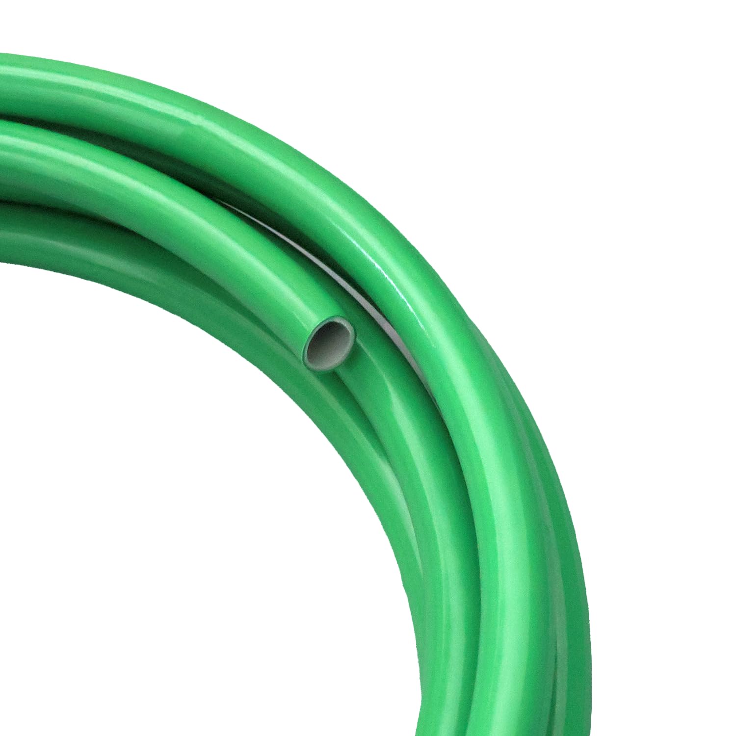 Photo 1 of 16ft Flexible Pipe PVC Tubing - Bendable Pipe Stem for Artificial Flowers Stem, Balloon Arches, Floral Wedding Decor, DIY Crafts, Cosplay Props & Educational Projects. (16mm 16Ft Green)