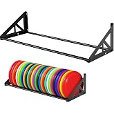 Weysat 1 Pack Disc Golf Storage Rack Wall Mount, Metal Disc Golf Shelf | Disc Golf Accessories, Disc Golf Organizer with 30+ Disc Capacity, Sports Disc Storage Rack, for Home, Garage, Basement