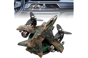 NHHEO Car Diffuser Vent Clip Car Aircraft Air Freshener Automotive Scents Accessories with 3 Pcs Perfume Flakes Aromatherapy Decoration for Cars (Camouflage Green Style)