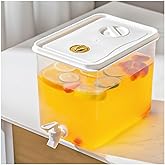 Beverage Drink Dispenser for Fridge, Plastic Beverage Dispenser with Spigot,Juice Container Sealed with Filter Screen,Cold Hot Drink Jug for Halloween Christmas Party Supplies