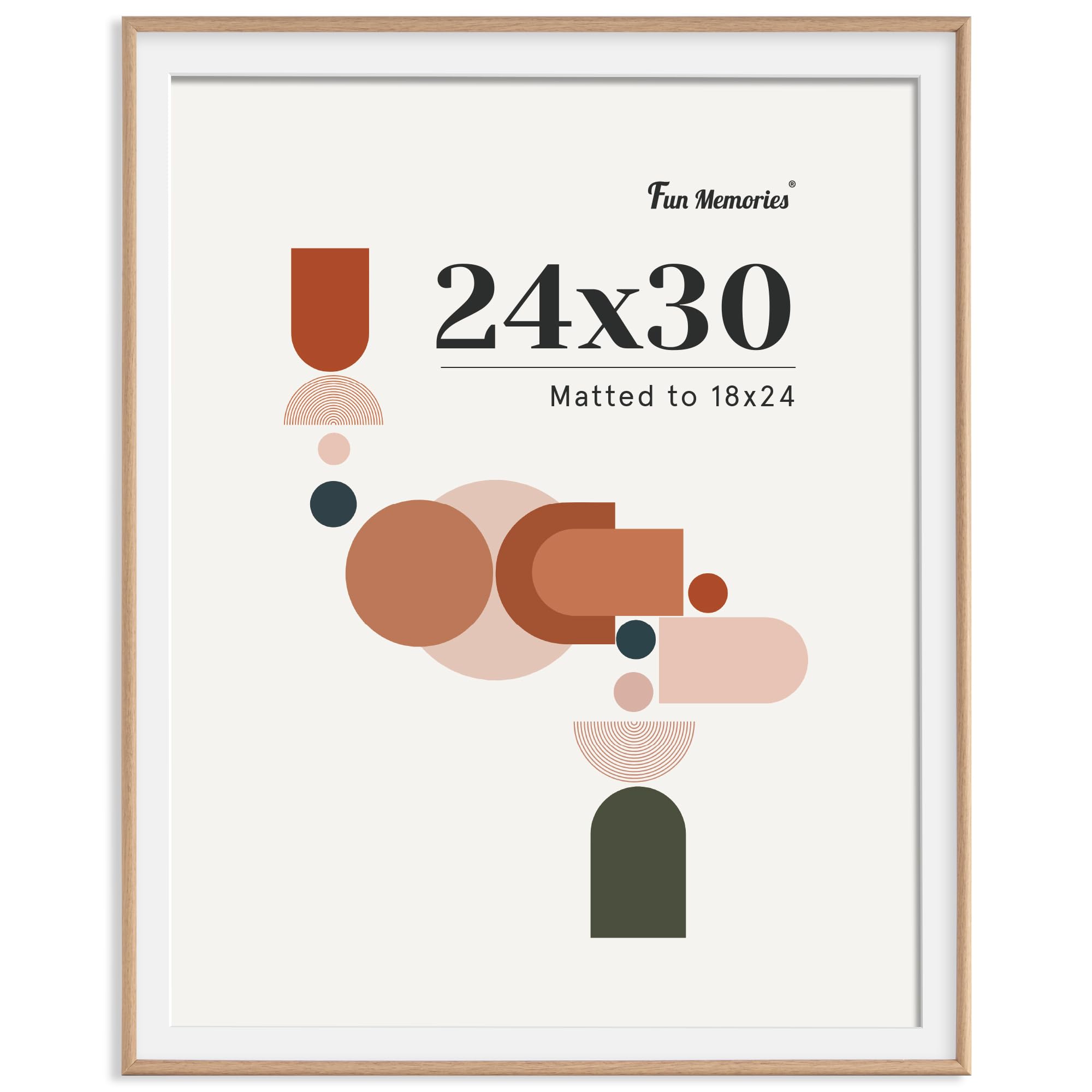 modern arched picture frames, shatterproof pvc photo frames 24x30, display pictures 18x24 with mat o